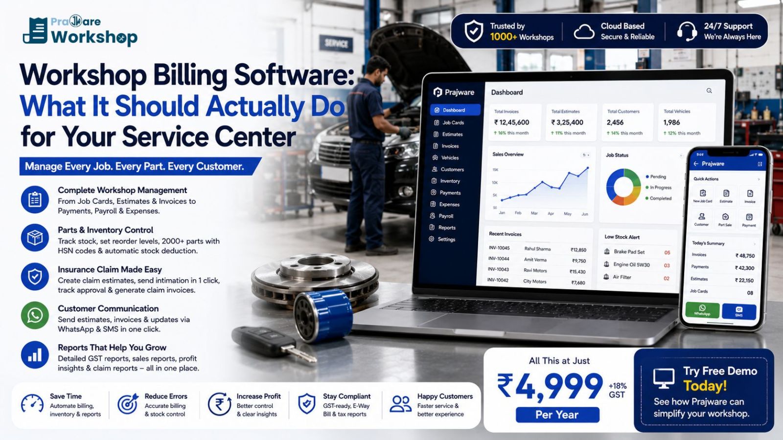 Workshop Billing Software: What It Should Actually Do for Your Service Center